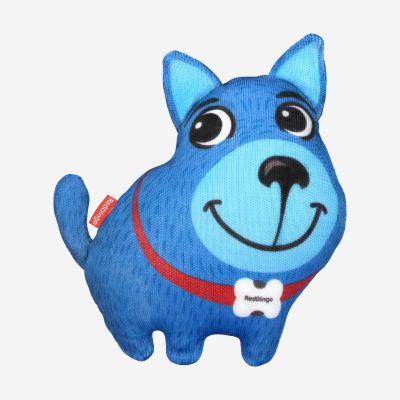 DURABLES Flat Toy Dog Blue